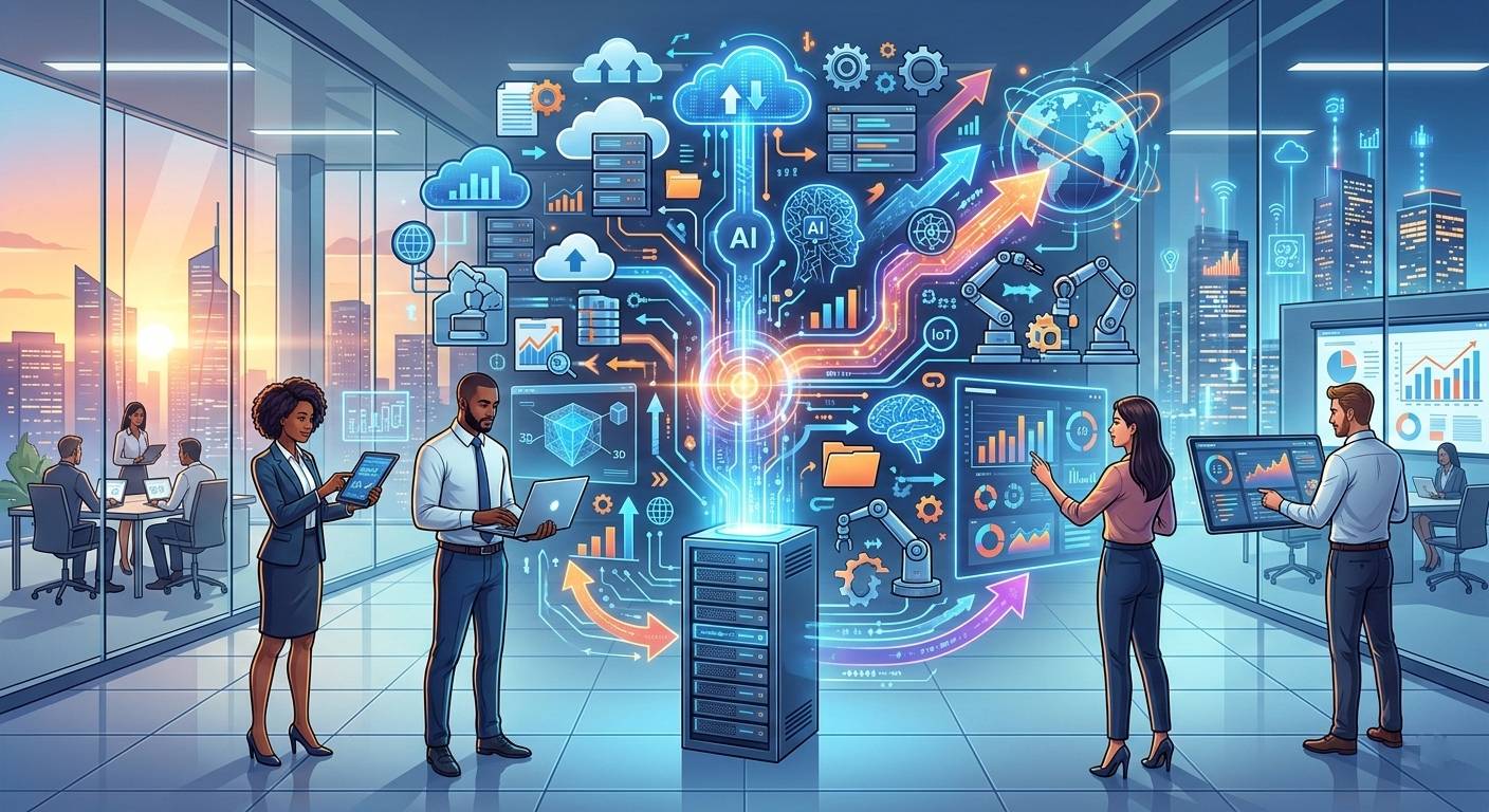 transformação digital nas empresas através da integração de tecnologia e análise de dados